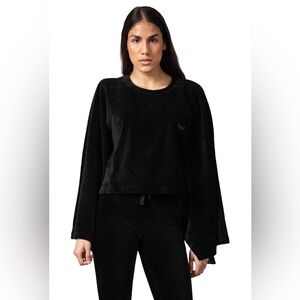 Killstar Ghastly Dreams Batwing Tunic Top – Black Velour – XL – NWT